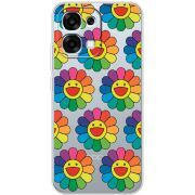 Прозорий чохол BoxFace OPPO A6 Pro Hippie Flowers