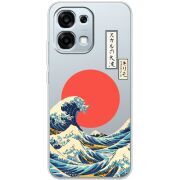 Прозорий чохол BoxFace OPPO A6 Pro Большая волна в Канагаве