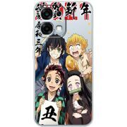 Прозорий чохол BoxFace OPPO A6 Pro Незуко та друзі