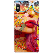 Чехол Uprint Xiaomi Redmi Note 6 Pro Yellow Girl Pop Art