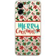 Прозорий чохол BoxFace OPPO A6 Vintage Christmas Pattern