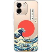 Прозорий чохол BoxFace OPPO A6 Большая волна в Канагаве