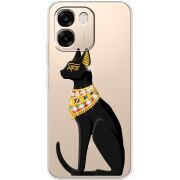 Чохол зі стразами OPPO A6 Egipet Cat