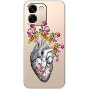 Чохол зі стразами OPPO A6 Heart