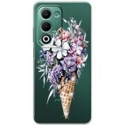 Чохол зі стразами OPPO A5 Ice Cream Flowers