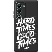 Чорний чохол BoxFace OPPO A5 Hard Times Good Times