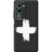 Чорний чохол BoxFace OPPO A5 Білий хрест ЗСУ