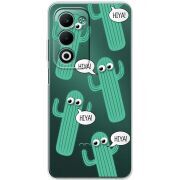 Прозорий чохол BoxFace OPPO A5 с 3D-глазками HIYA