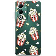 Прозорий чохол BoxFace OPPO A5 с 3D-глазками Popcorn