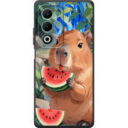 Чохол BoxFace OPPO A5m Капібара з кавуном