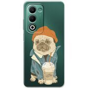 Прозорий чохол BoxFace OPPO A5m Dog Coffeeman