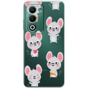 Прозорий чохол BoxFace OPPO A5m с 3D-глазками Mouse