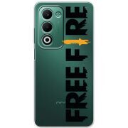 Прозорий чохол BoxFace OPPO A5m Free Fire Black Logo