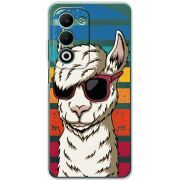 Прозорий чохол BoxFace OPPO A5m Стильна Лама