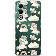 Прозорий чохол BoxFace OPPO A5m Unicorns