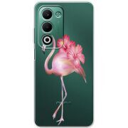 Прозорий чохол BoxFace OPPO A5m Floral Flamingo