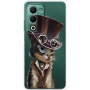 Прозорий чохол BoxFace OPPO A5m Steampunk Cat