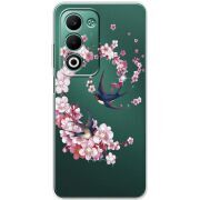 Чохол зі стразами OPPO A5m Swallows and Bloom