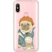 Прозрачный чехол Uprint Xiaomi Redmi Note 6 Pro Dog Coffeeman