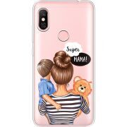 Прозрачный чехол Uprint Xiaomi Redmi Note 6 Pro Super Mama and Son