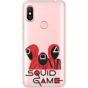 Прозрачный чехол Uprint Xiaomi Redmi Note 6 Pro siquid game люди в красном