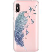 Прозрачный чехол Uprint Xiaomi Redmi Note 6 Pro Feather