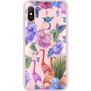 Прозрачный чехол Uprint Xiaomi Redmi Note 6 Pro Flamingo