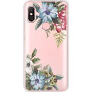 Прозрачный чехол Uprint Xiaomi Redmi Note 6 Pro Floral