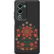 Чорний чохол BoxFace OPPO A5m Ukrainian Ornament