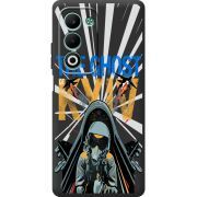 Чорний чохол BoxFace OPPO A5m Привид Києва в дії