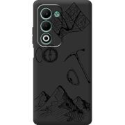 Чорний чохол BoxFace OPPO A5m Mountains