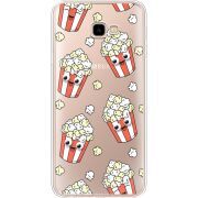 Прозрачный чехол Uprint Samsung J415 Galaxy J4 Plus 2018 с 3D-глазками Popcorn