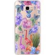 Прозрачный чехол Uprint Samsung J415 Galaxy J4 Plus 2018 Flamingo