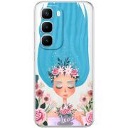 Прозорий чохол BoxFace Infinix Hot 60 Pro Plus Blue Hair