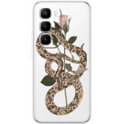 Прозорий чохол BoxFace Infinix Hot 60 Pro Plus Glamor Snake