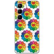 Прозорий чохол BoxFace Infinix Hot 60 Pro Plus Hippie Flowers