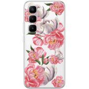 Прозорий чохол BoxFace Infinix Hot 60 Pro Plus Peony Watercolor Style