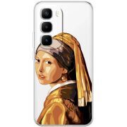 Прозорий чохол BoxFace Infinix Hot 60 Pro Plus Девушка с жемчужной серёжкой