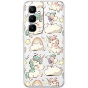 Прозорий чохол BoxFace Infinix Hot 60 Pro Plus Unicorns