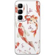 Прозорий чохол BoxFace Infinix Hot 60 Pro Plus Japanese Koi Fish