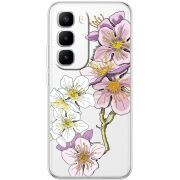 Прозорий чохол BoxFace Infinix Hot 60 Pro Plus Cherry Blossom