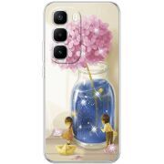 Чохол зі стразами Infinix Hot 60 Pro Plus Little Boy and Girl