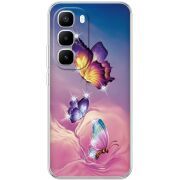 Чохол зі стразами Infinix Hot 60 Pro Plus Butterflies