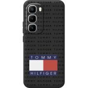 Чорний чохол BoxFace Infinix Hot 60 Pro Plus Tommy Print