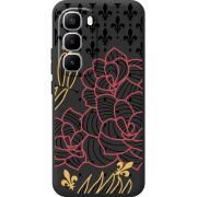 Чорний чохол BoxFace Infinix Hot 60 Pro Plus FranceFlowers