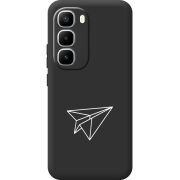 Чорний чохол BoxFace Infinix Hot 60 Pro Plus Paper Plane