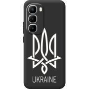 Чорний чохол BoxFace Infinix Hot 60 Pro Plus Тризуб монограмма ukraine