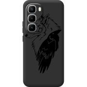 Чорний чохол BoxFace Infinix Hot 60 Pro Plus Wolf and Raven