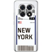 Прозорий чохол BoxFace Poco M8 Ticket New York