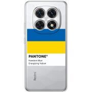 Прозорий чохол BoxFace Poco M8 Pantone вільний синій